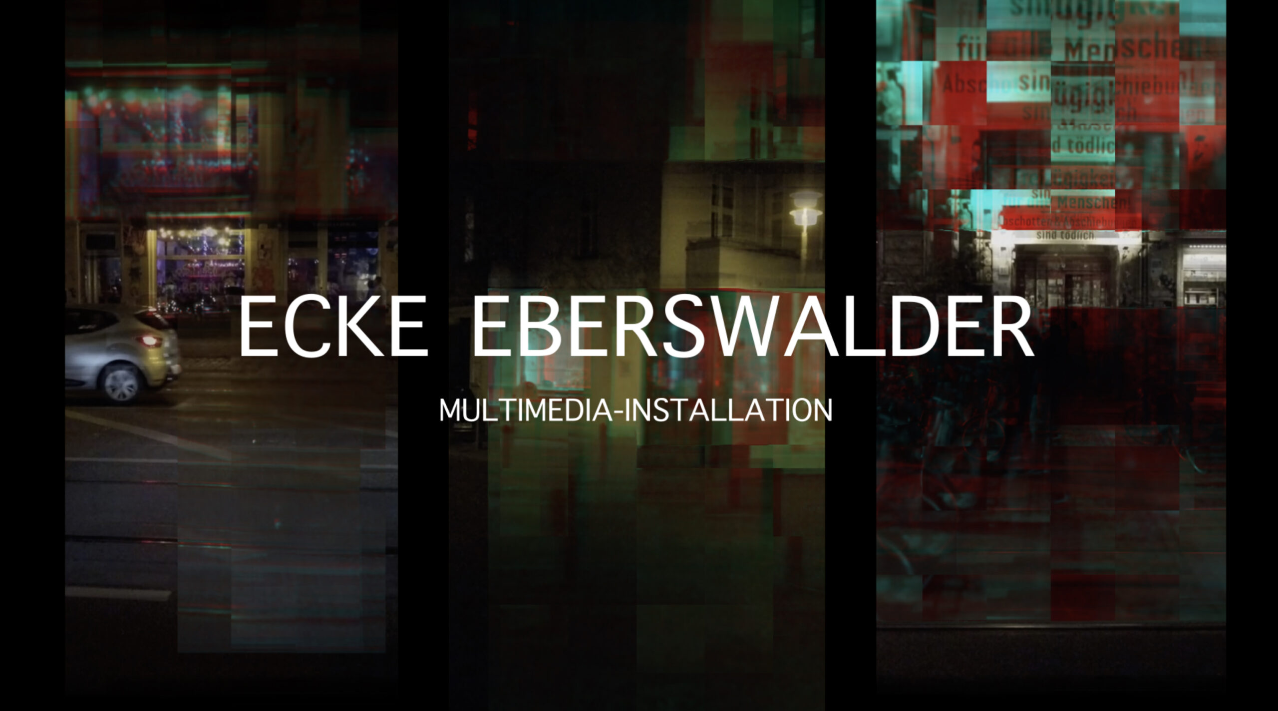 Ecke Eberswalder: Installation in der Galerie